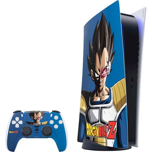 Dragon Ball Z Vegeta Portrait PS5 Digital Edition Bundle Skin
